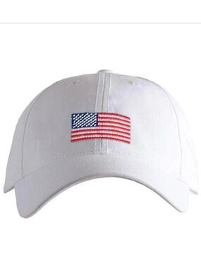 Harding Lane American Flag Needlepoint Hat